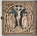 Diptych with the Passion of Jesus, Elephant ivory, parchment, pigment, silver frame, French or Netherlandish
