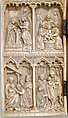 Diptych with Scenes from the Life of Christ, Elephant ivory with metal hinges, European (Medieval style)