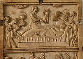 Central Leaf of a Diptych, Elephant ivory with metal mounts, French (?) or North Italian