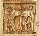 Leaf from a Diptych with the Coronation, Annunciation, and Visitation, Elephant ivory, North French