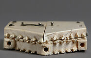Triptych, Elephant ivory, paint, gilding  with metal mounts, North French