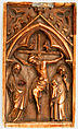 Plaque with the Crucifixion, Ivory, North French