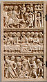 Diptych with Scenes from the Passion of Jesus, Ivory with metal mounts, French