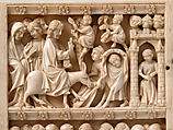 Diptych with Scenes from the Passion of Jesus, Ivory with metal mounts, French