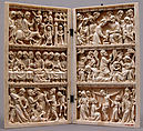 Diptych with Scenes from Christ's Passion, Ivory with metal mounts, French