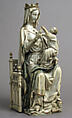 Virgin and Child, Ivory with paint, French