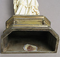 Mary Magdalene, Elephant ivory, modern silver-gilt base, French