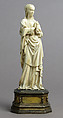Mary Magdalene, Elephant ivory, modern silver-gilt base, French