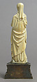 Mary Magdalene, Elephant ivory, modern silver-gilt base, French