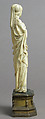 Mary Magdalene, Elephant ivory, modern silver-gilt base, French