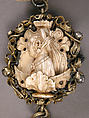 Rosary, Elephant ivory, silver, and partially gilded mounts, German