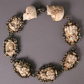 Rosary, Elephant ivory, silver, and partially gilded mounts, German