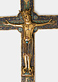 Crucifix, Champlevé enamel, copper-gilt, French