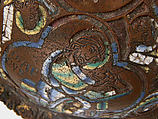 Base of an Altar Cross with the Four Evangelists and Their Symbols, Champlevé enamel, copper-gilt, South Netherlandish