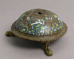 Base of an Altar Cross with the Four Evangelists and Their Symbols, Champlevé enamel, copper-gilt, South Netherlandish