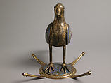 Eucharistic Dove, Gilded copper with champlevé enamel, French