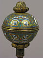 Spherical knop, Champlevé enamel, copper-gilt, German