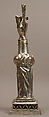 Reliquary Arm of St. Valentine, Silver, partial gilt, sapphire, Swiss