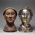 Reliquary Bust of Saint Yrieix, Silver and gilded silver with rock crystal, gems, and glass, French
