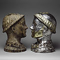 Reliquary Bust of Saint Yrieix, Silver and gilded silver with rock crystal, gems, and glass, French