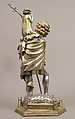 Reliquary Statuette of Saint Christopher, Silver, silver-gilt, French