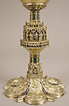 Chalice, Enamel, silver gilt, Spanish