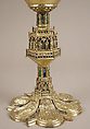 Chalice, Enamel, silver gilt, Spanish