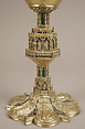 Chalice, Enamel, silver gilt, Spanish