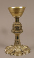 Chalice, Enamel, silver gilt, Spanish