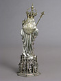 Standing Virgin and Child, Silver, silver-gilt, German
