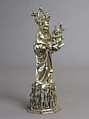 Standing Virgin and Child, Silver, silver-gilt, German