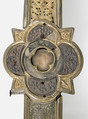 Reliquary Cross, Silver, silver-gilt, niello, glass, Italian