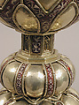 Chalice, Silver gilt, enamel, Spanish