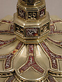 Chalice, Silver gilt, enamel, Spanish