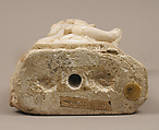 King, from a group of Donor Figures including a King, Queen, and Prince, Marble, traces of paint & gilding, French