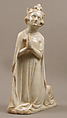 Queen, from a group of Donor Figures including a King, Queen, and Prince, Marble, traces of paint & gilding, French