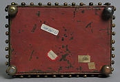 Casket or Portable Altar with the Crucifixion, Standing Saints, and Christ in Majesty with Symbols of the Evangelists, Champlevé enamel, copper alloy, gilt, North German or Danish
