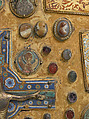Composite Plaque, Copper-gilt, champlevé enamel, cameos, intaglio, French (?)