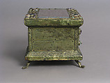 Portable Altar, Copper-gilt, enamel, rock crystal, cabochon, intaglio, filigree over wood core, German
