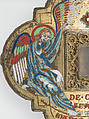 Reliquary, Champlevé enamel, copper-gilt, glass, German