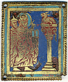 Plaque with Moses, Aaron, and the Brazen Serpent, Champlevé enamel, copper alloy, gilt, German