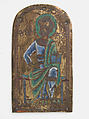 Plaque of St. Thomas, Champlevé enamel, copper-gilt, Lower Rhenish or Saxon