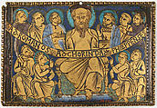 Plaque with Saint Paul and His Disciples, Champlevé enamel, copper, British (?)