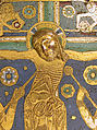 Plaque with the Crucifixion between Longinus and Stephaton and Personifications of the Sun and Moon, Champlevé enamel, copper, German