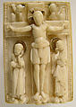 Ivory Plaque with the Crucifixion, Ivory with gilding, Ottonian