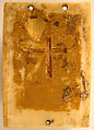 Ivory Plaque with the Crucifixion, Elephant ivory with gilding, Ottonian