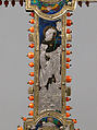 Reliquary Cross, Translucent enamel, silver, silver-gilt, coral, glass, rock-crystal, gold leaf, Italian