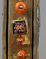 Reliquary Cross, Translucent enamel, silver, silver-gilt, coral, glass, rock-crystal, gold leaf, Italian