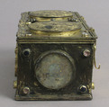 Casket, Copper-gilt, glass cabochons, French