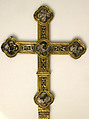 Processional Cross, Basse taille enamel, silver, silver-gilt, niello, copper-gilt, Italian